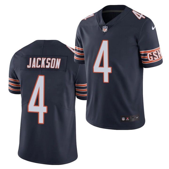 Men Chicago Bears 4 Eddie Jackson Nike Navy Limited NFL Jersey